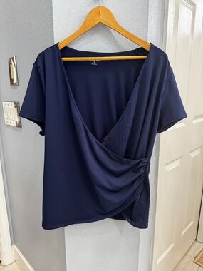Land's End Swim Cover-up Short Sleeve Top